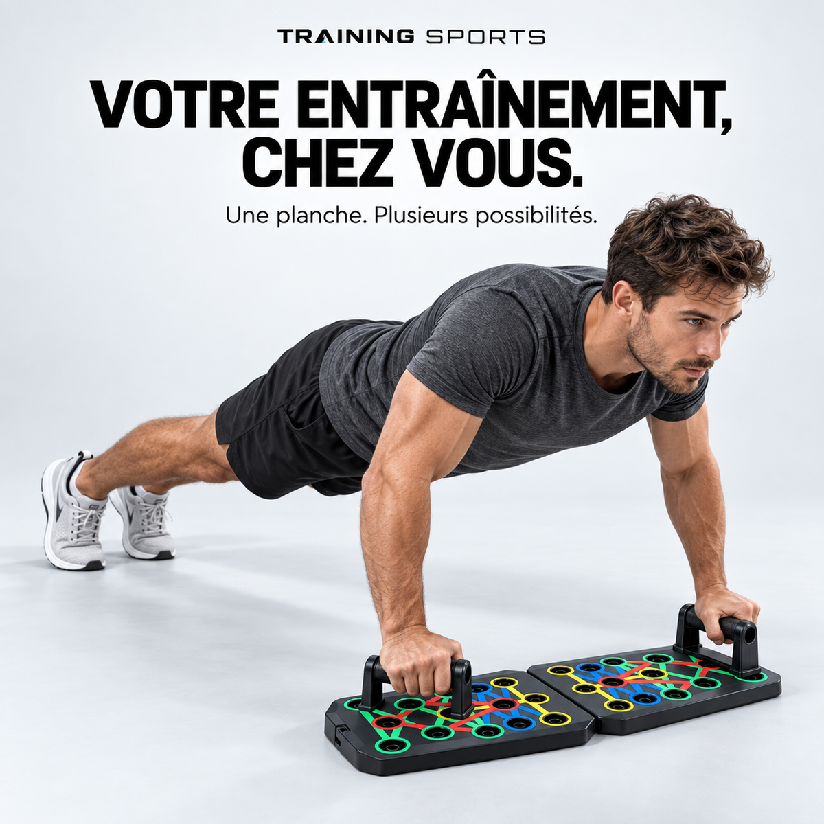 Planche de pompes multifonction pliable