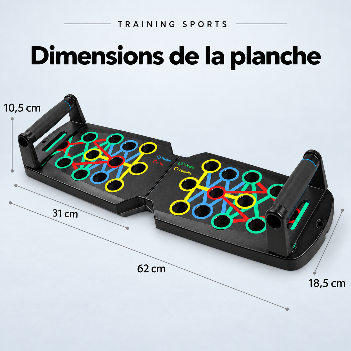 Planche de pompes multifonction pliable